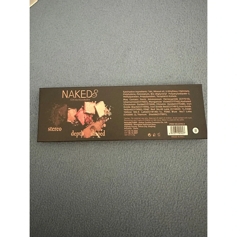 Nakeds 12-Color Eyeshadow‎ Palette Shimmer Matte 10.8g